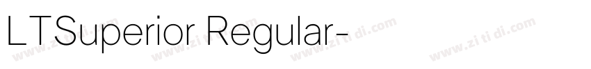 LTSuperior Regular字体转换